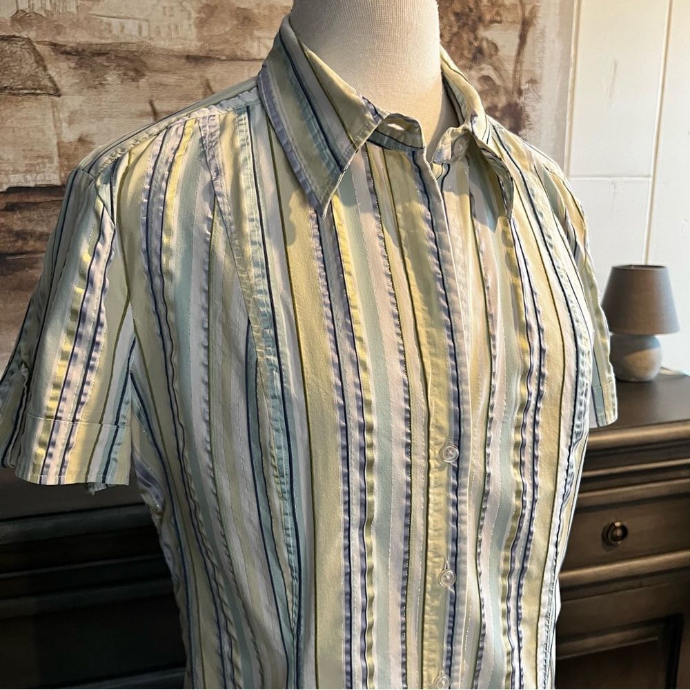 Vintage Ribbon Blouse/Shirt by New York & Company size XL
